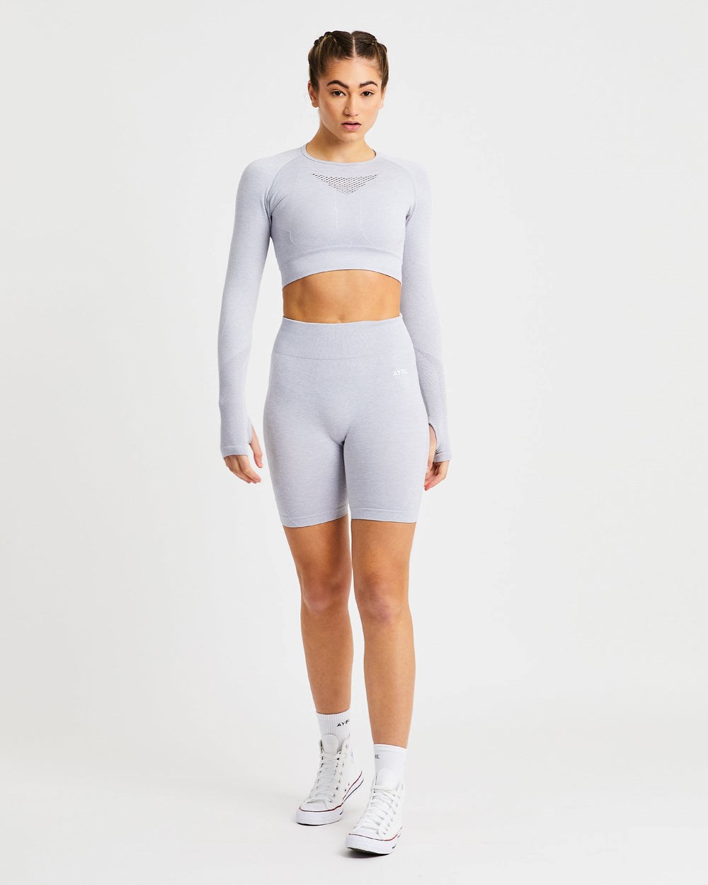 AYBL Motion Seamless Cycling Shorts Ljusgrå | 2647-HXZRS