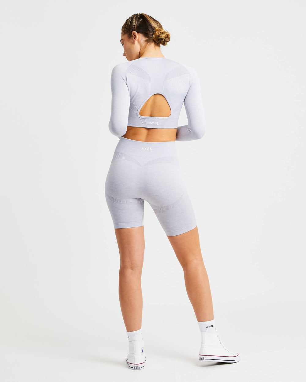 AYBL Motion Seamless Cycling Shorts Ljusgrå | 2647-HXZRS