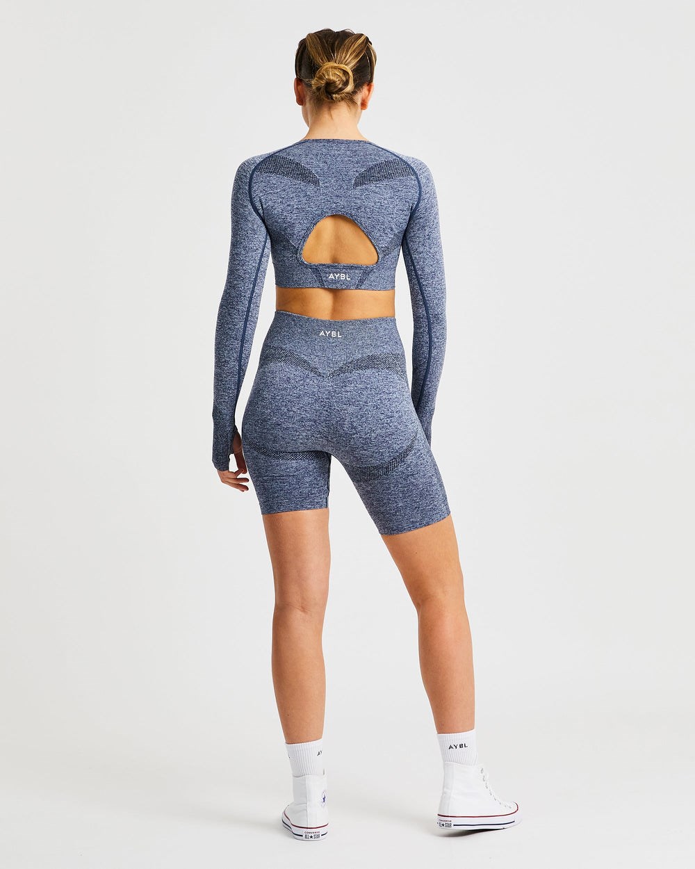 AYBL Motion Seamless Cycling Shorts Marinblå | 0913-LCVTH