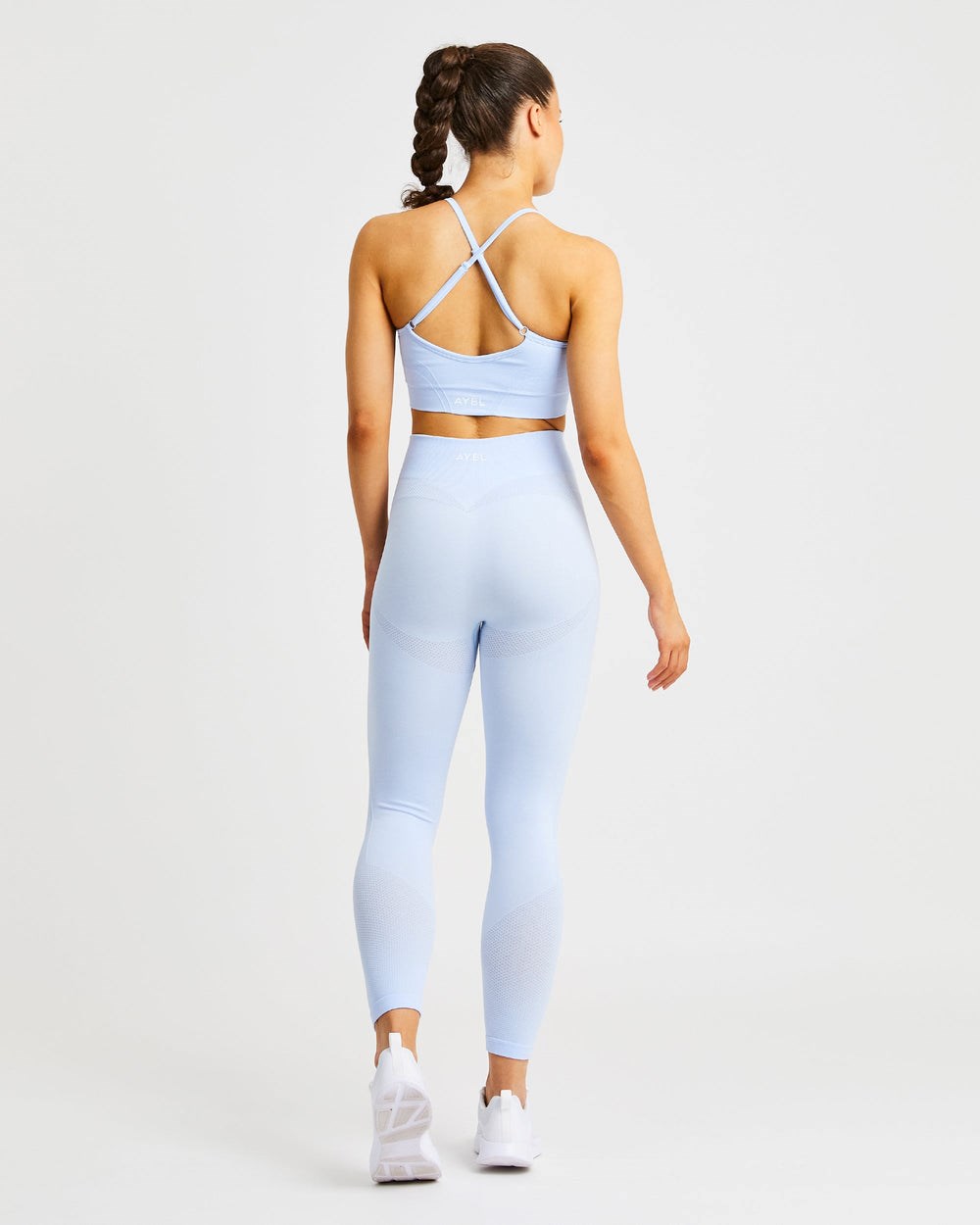 AYBL Motion Seamless Leggings Blå | 0583-UMJFN