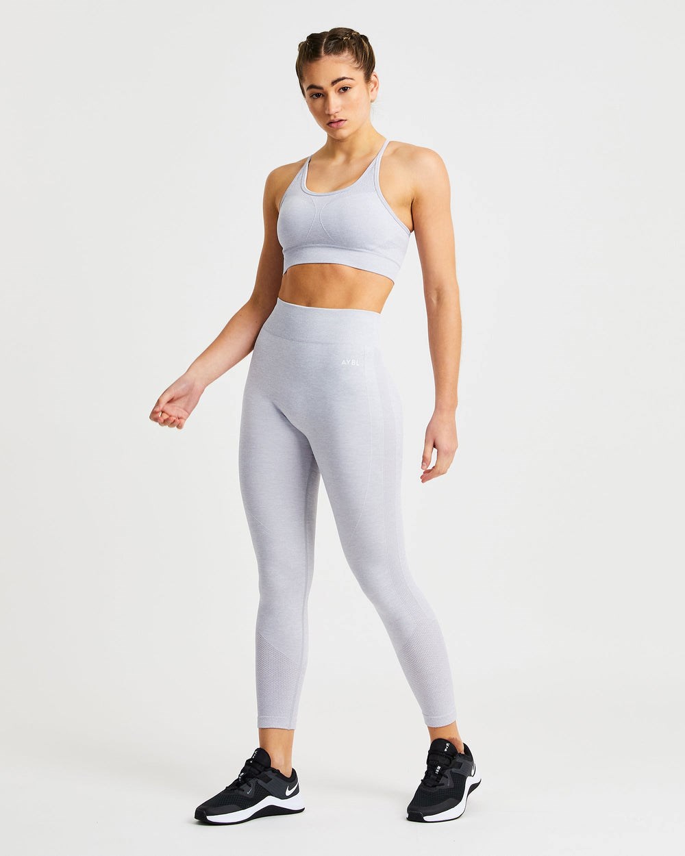 AYBL Motion Seamless Leggings Ljusgrå | 2940-UBJPO