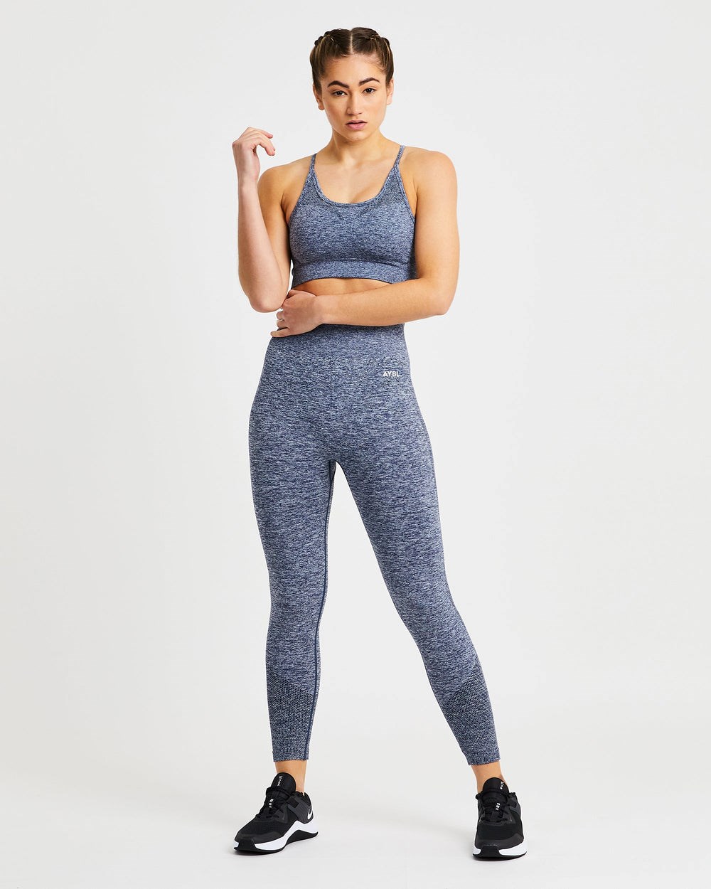 AYBL Motion Seamless Leggings Marinblå | 2086-QUPZB