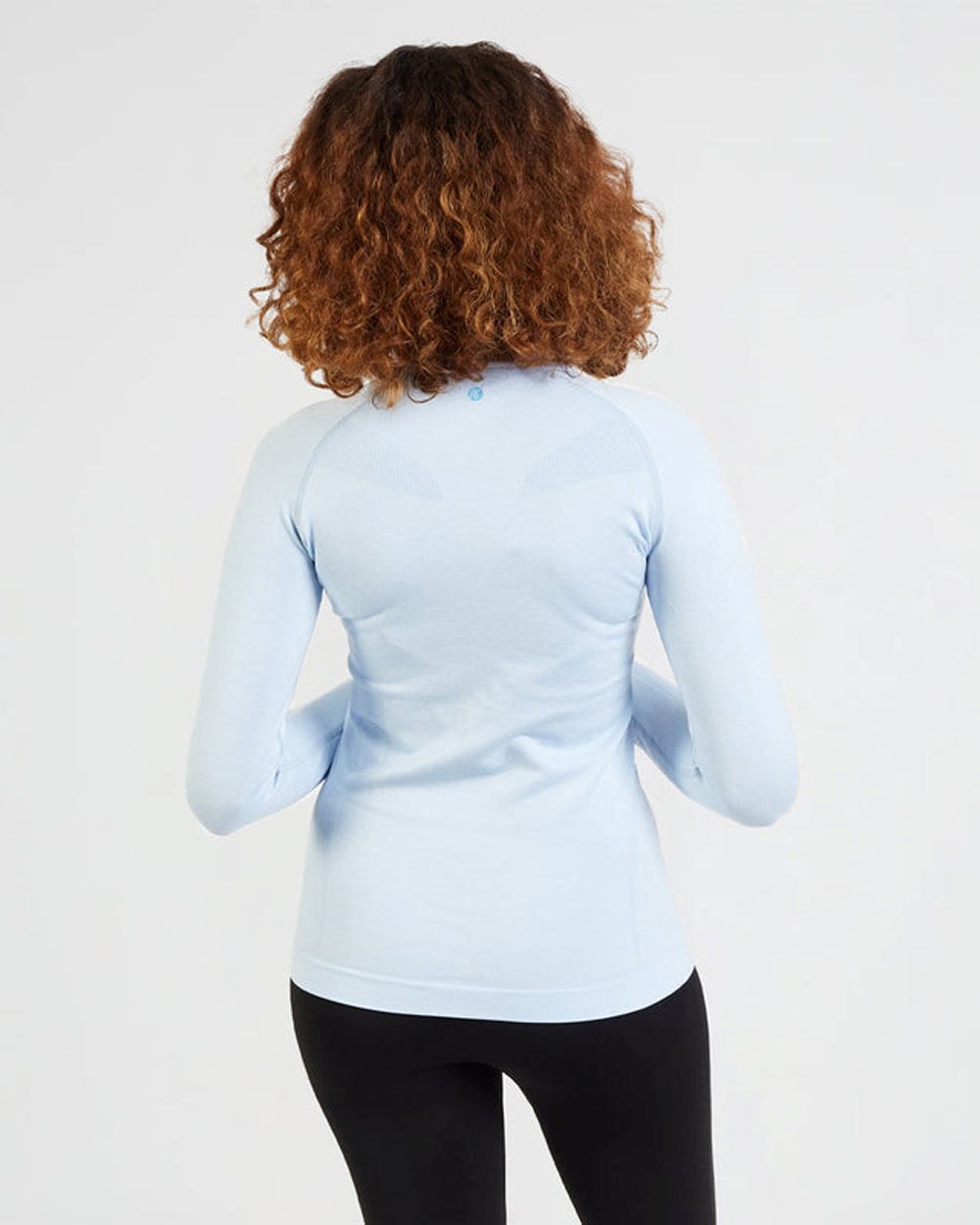 AYBL Motion Seamless Long Sleeve Top Blå | 5639-OMZXF