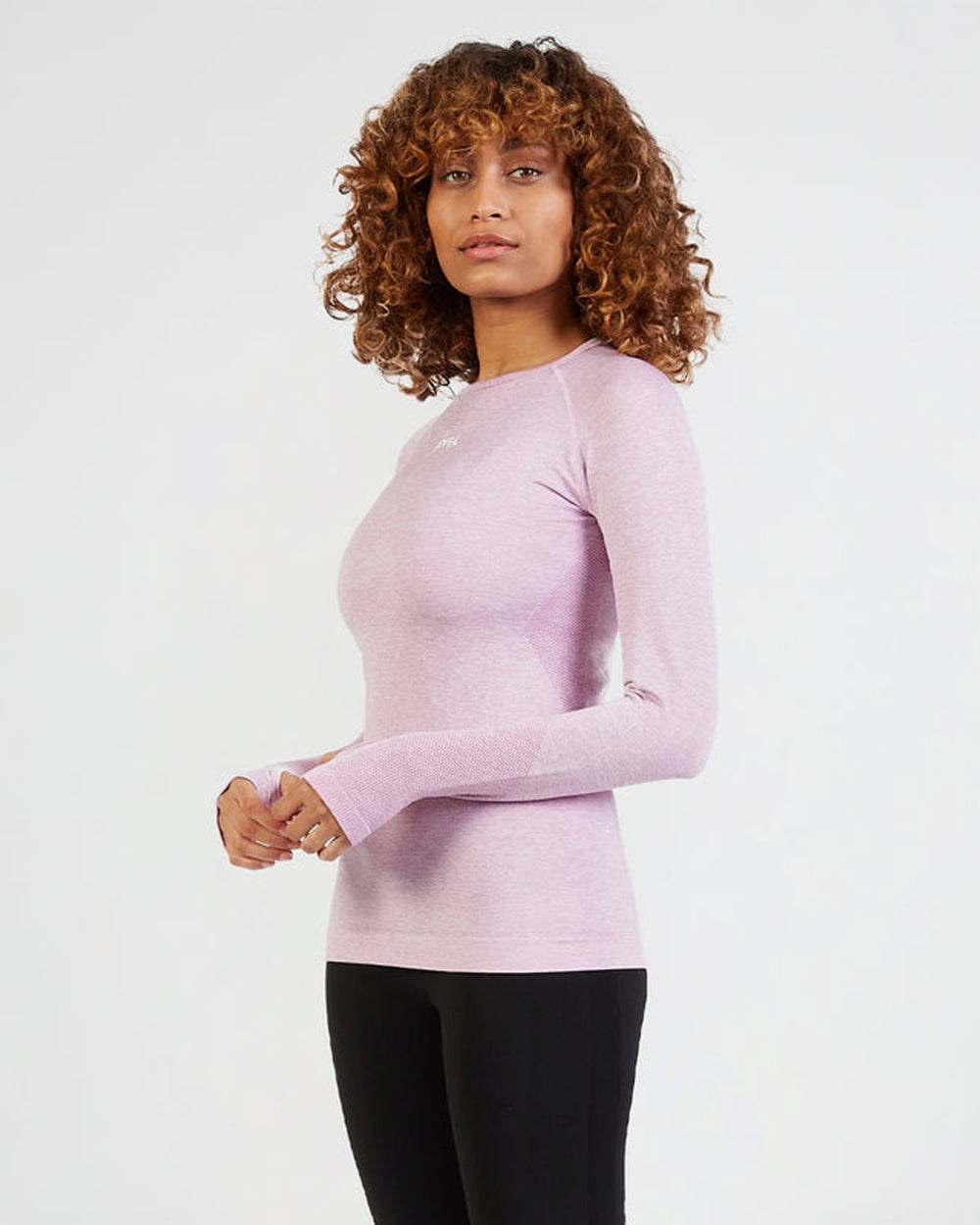 AYBL Motion Seamless Long Sleeve Top Rosa | 6812-NSZGU