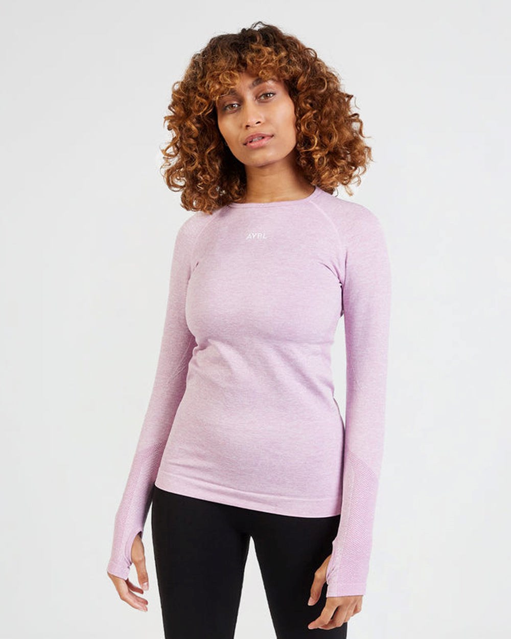 AYBL Motion Seamless Long Sleeve Top Rosa | 6812-NSZGU