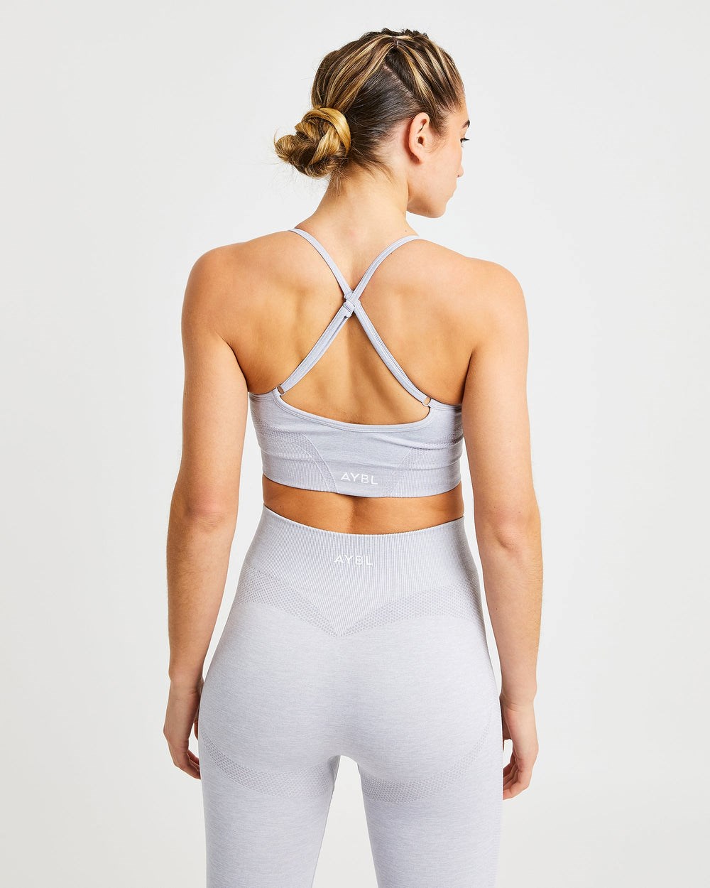 AYBL Motion Seamless Sports Bra Ljusgrå | 7381-YRQEU