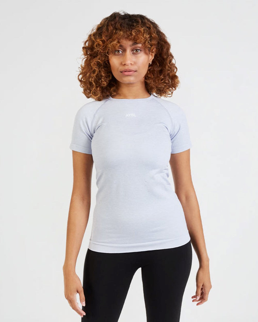 AYBL Motion Seamless T Shirt Blå | 0271-JOZSP