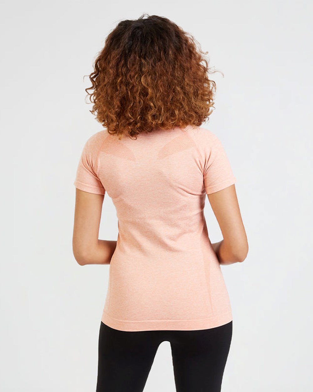 AYBL Motion Seamless T Shirt Peach | 9241-ACQYE