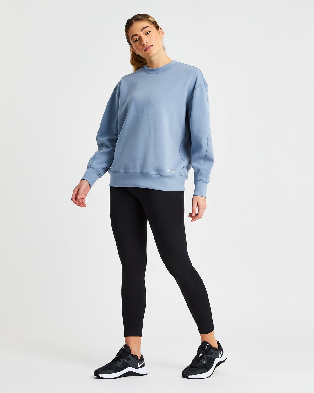 AYBL Oversized Jumper Blå | 4328-RWQUA