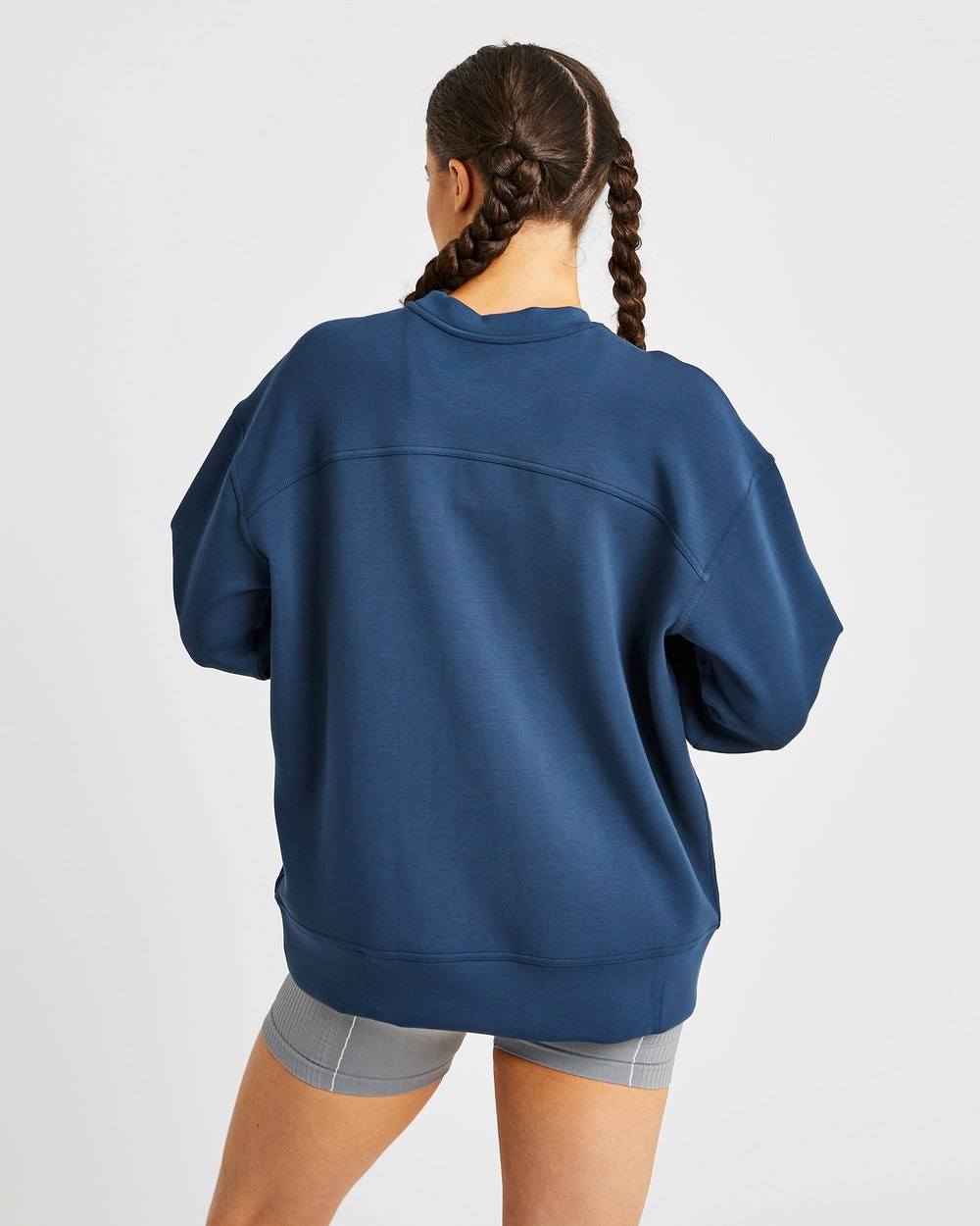 AYBL Oversized Jumper Marinblå | 8279-HFQNB