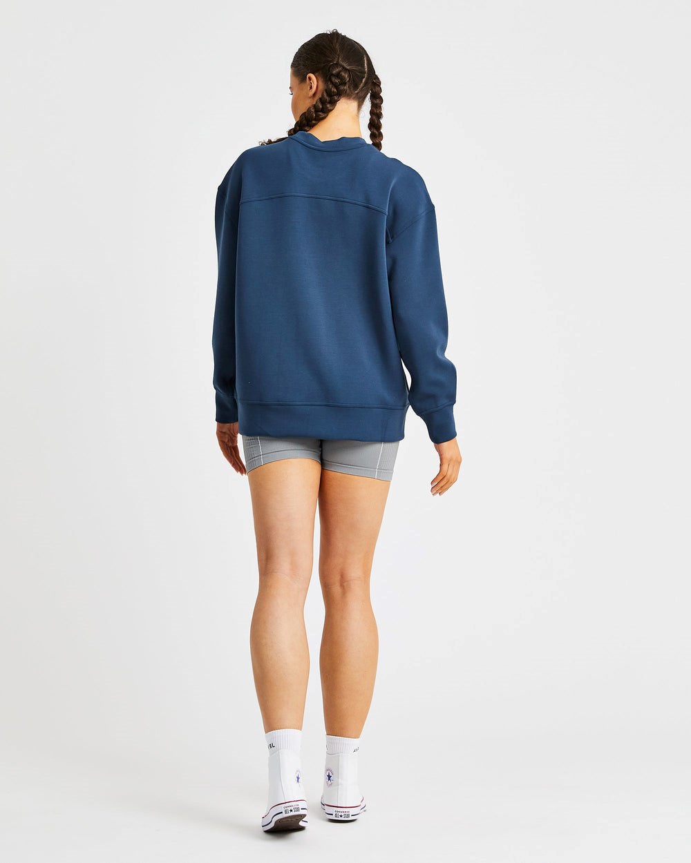 AYBL Oversized Jumper Marinblå | 8279-HFQNB