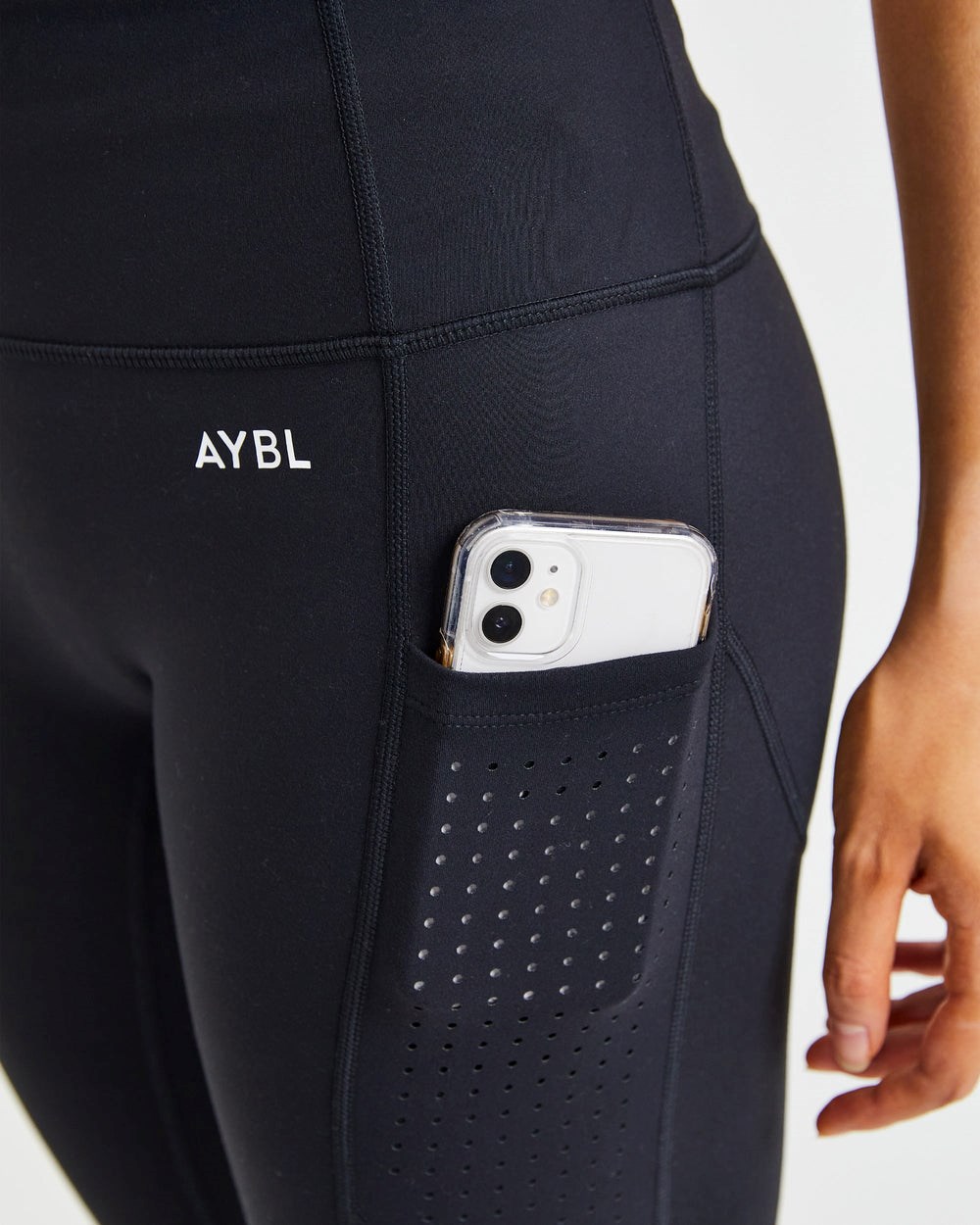 AYBL Pace Leggings Svarta | 5014-RDENT