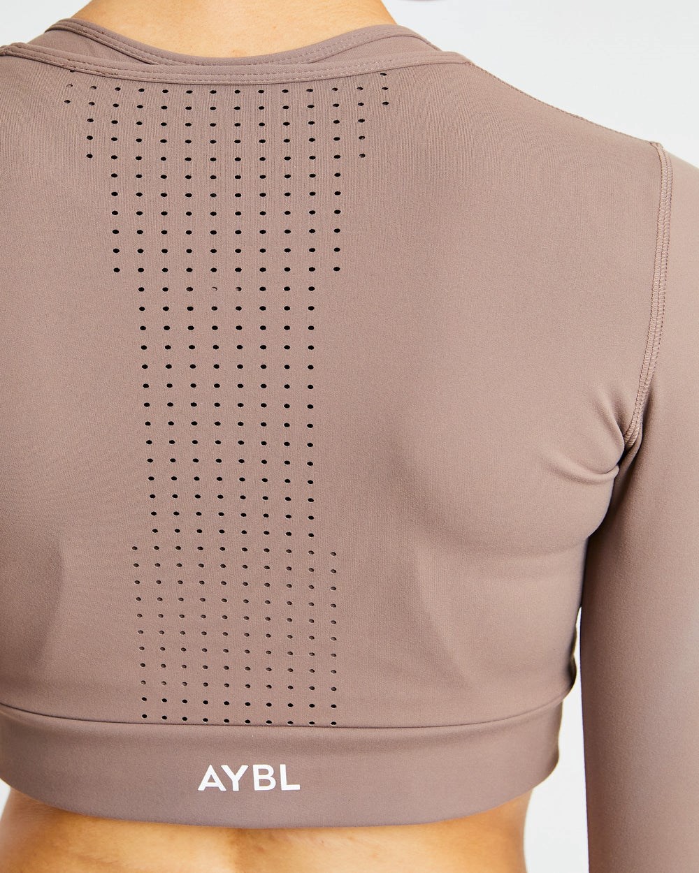 AYBL Pace Long Sleeve Crop Top Bruna | 0382-TKJVR