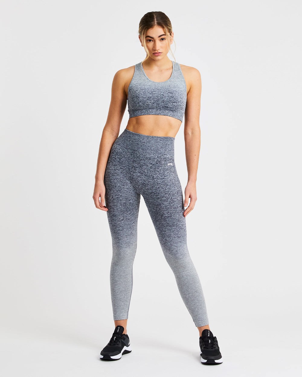 AYBL Pulse Ombré Seamless Leggings Grå | 0395-EAYMS