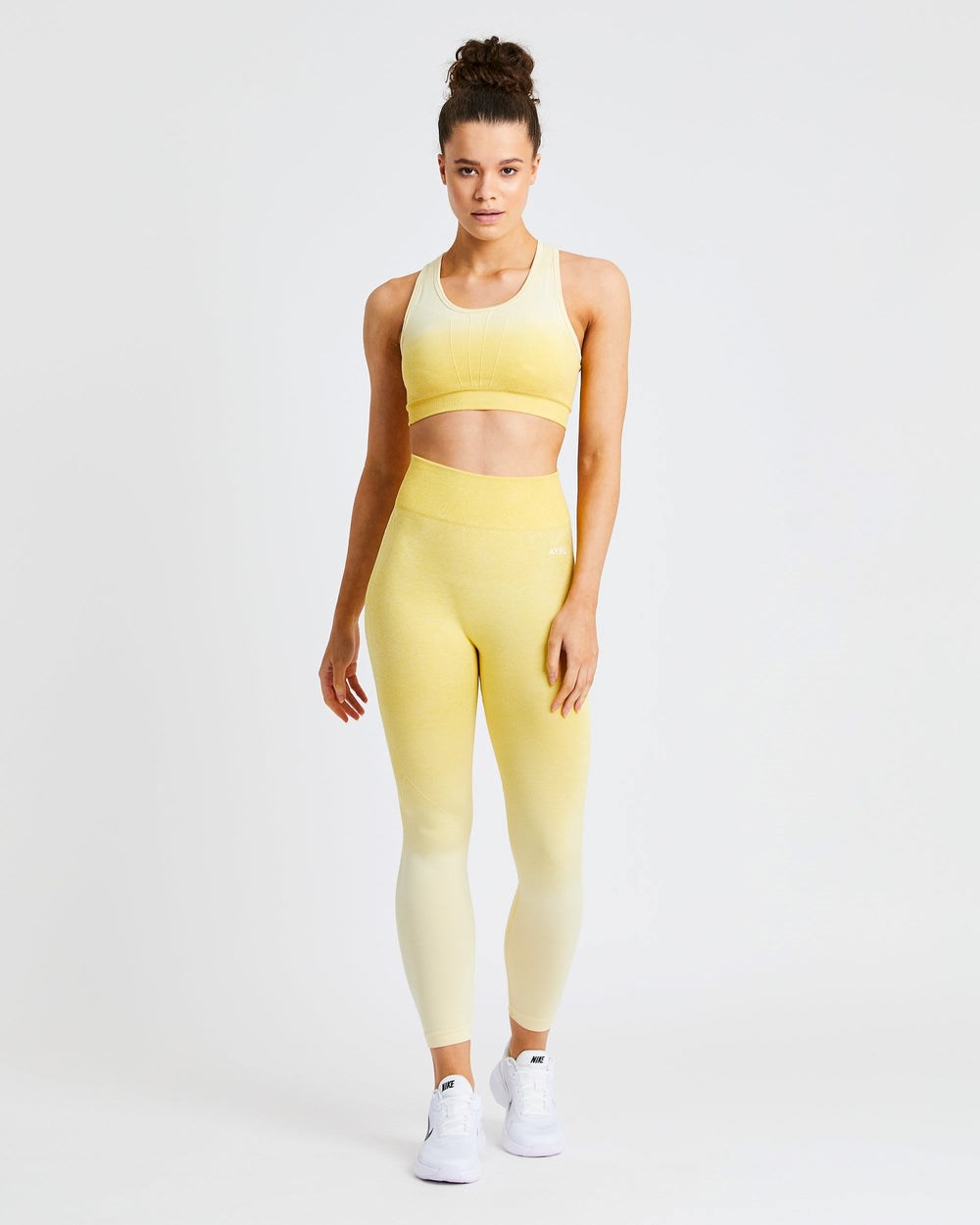 AYBL Pulse Ombré Seamless Leggings Gula | 2619-FHYPI