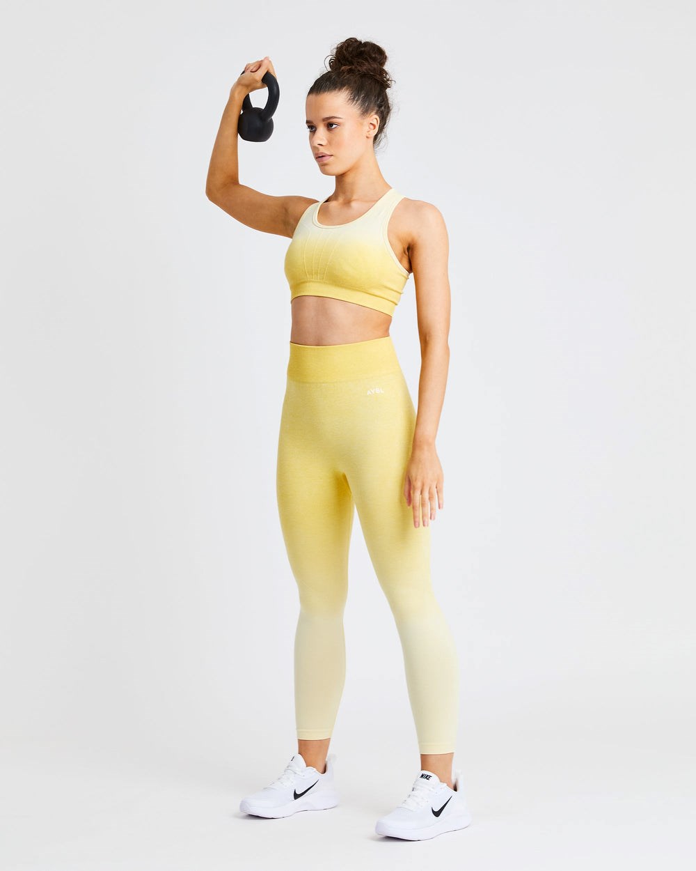 AYBL Pulse Ombré Seamless Leggings Gula | 2619-FHYPI