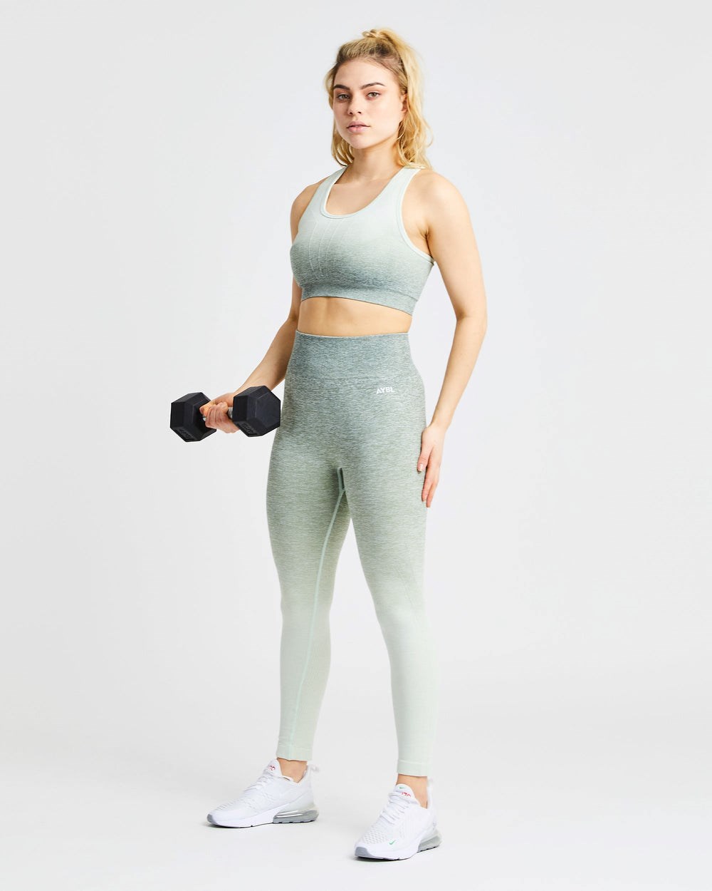 AYBL Pulse Ombré Seamless Leggings Khaki | 2786-BIGCF