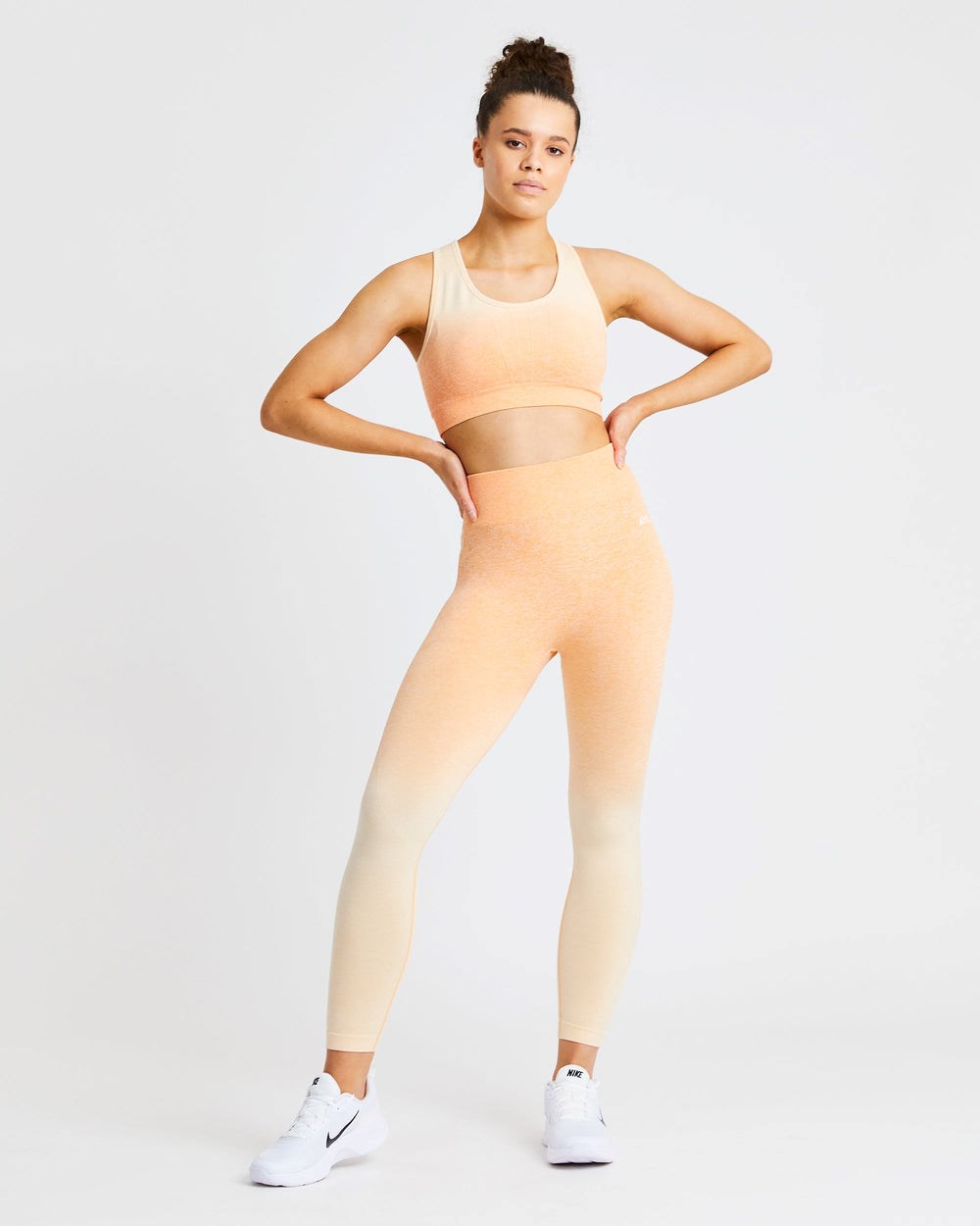 AYBL Pulse Ombré Seamless Leggings Orange | 9521-VNPIT