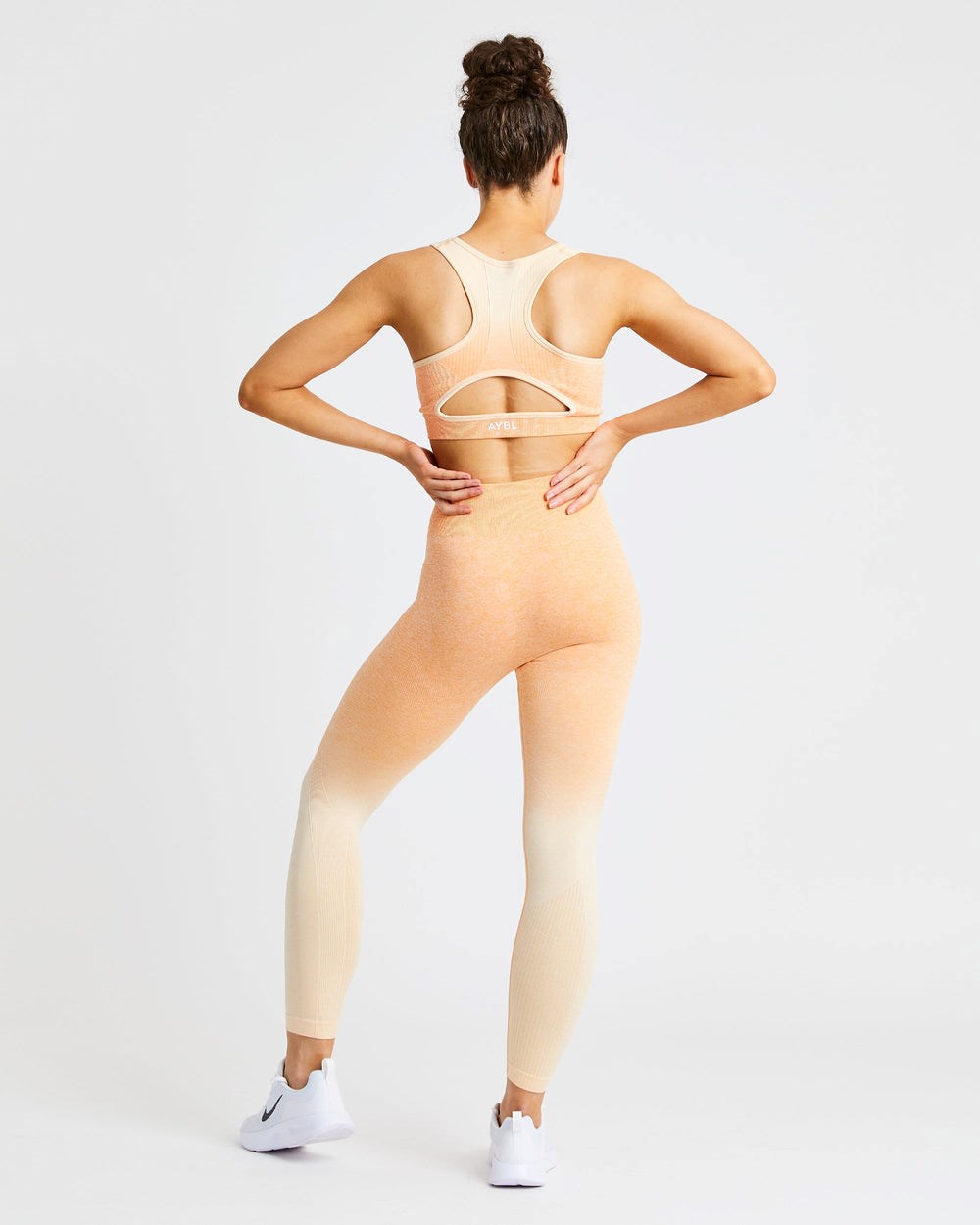 AYBL Pulse Ombré Seamless Leggings Orange | 9521-VNPIT