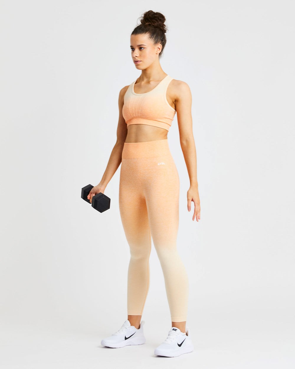 AYBL Pulse Ombré Seamless Leggings Orange | 9521-VNPIT