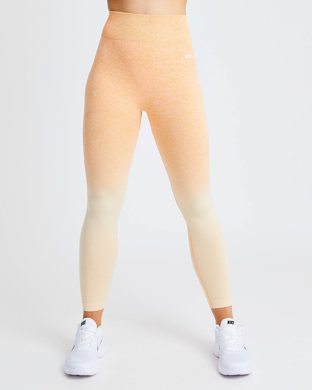 AYBL Pulse Ombré Seamless Leggings Orange | 9521-VNPIT