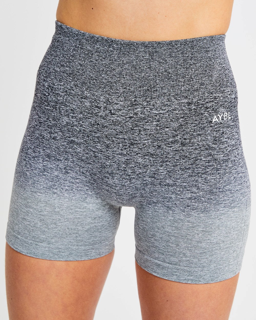 AYBL Pulse Ombré Seamless Shorts Grå | 2796-CKFDR