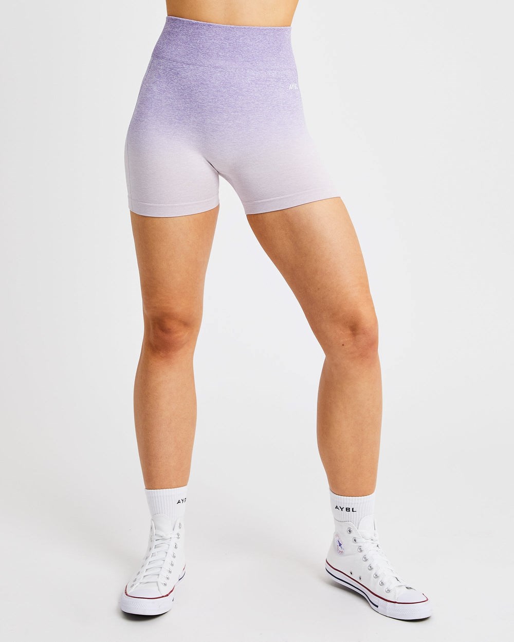 AYBL Pulse Ombré Seamless Shorts Lilac | 2783-XKRBY