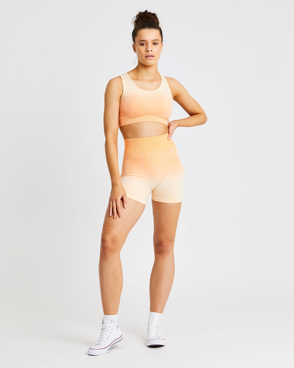 AYBL Pulse Ombré Seamless Shorts Orange | 2586-IEVRW