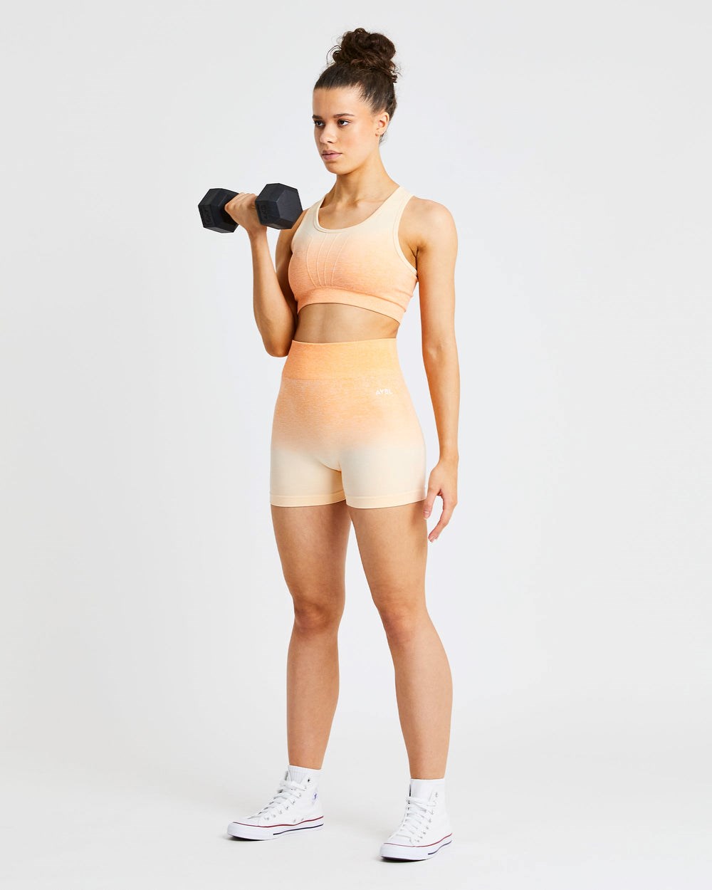 AYBL Pulse Ombré Seamless Shorts Orange | 2586-IEVRW