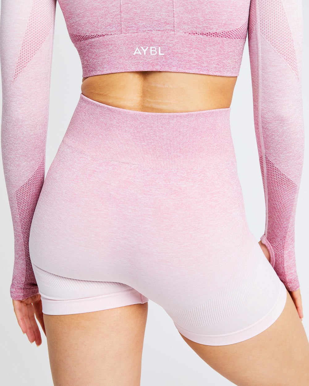 AYBL Pulse Ombré Seamless Shorts Rosa | 7531-NOHBC