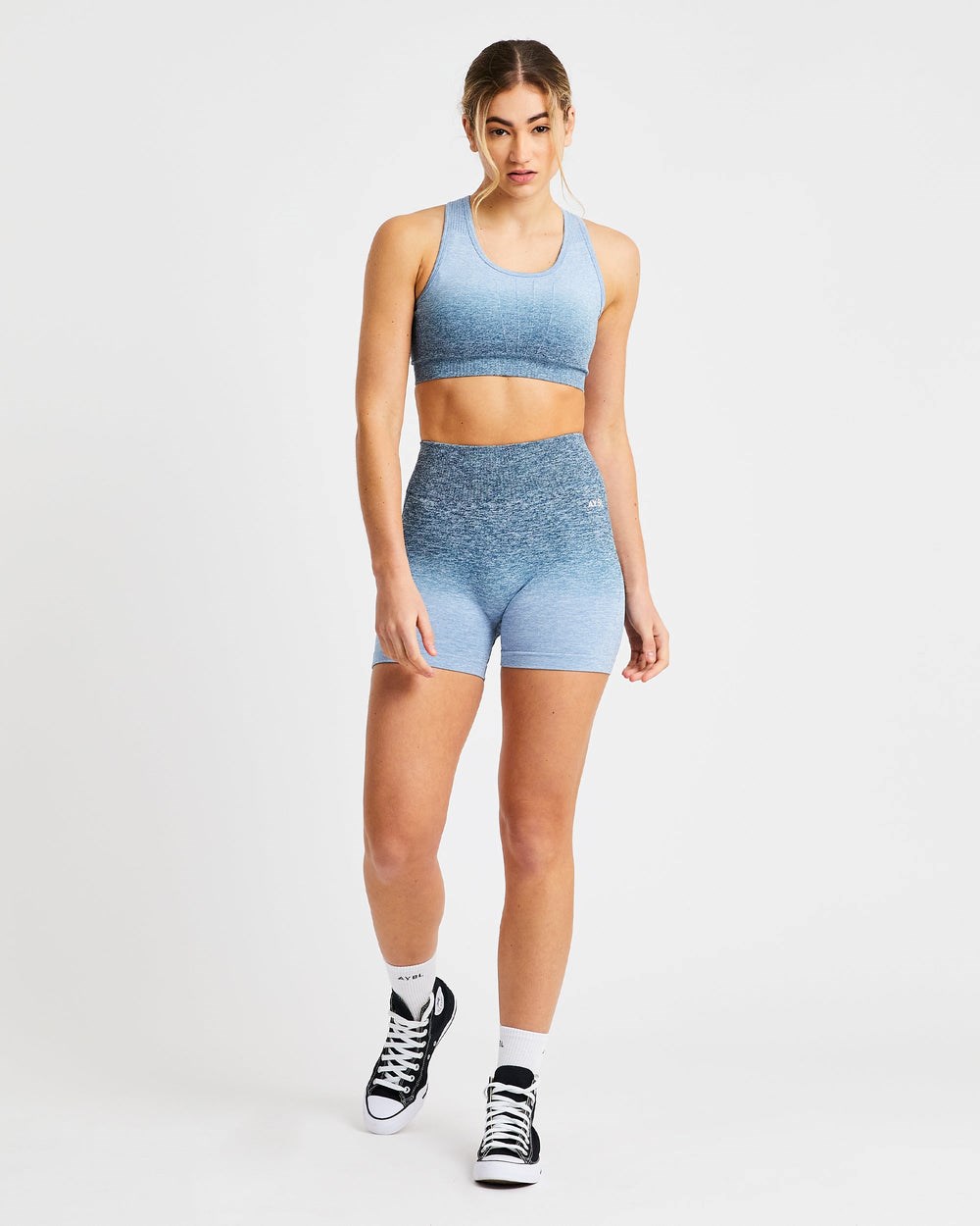 AYBL Pulse Ombré Seamless Shorts Teal | 4275-WLXTR