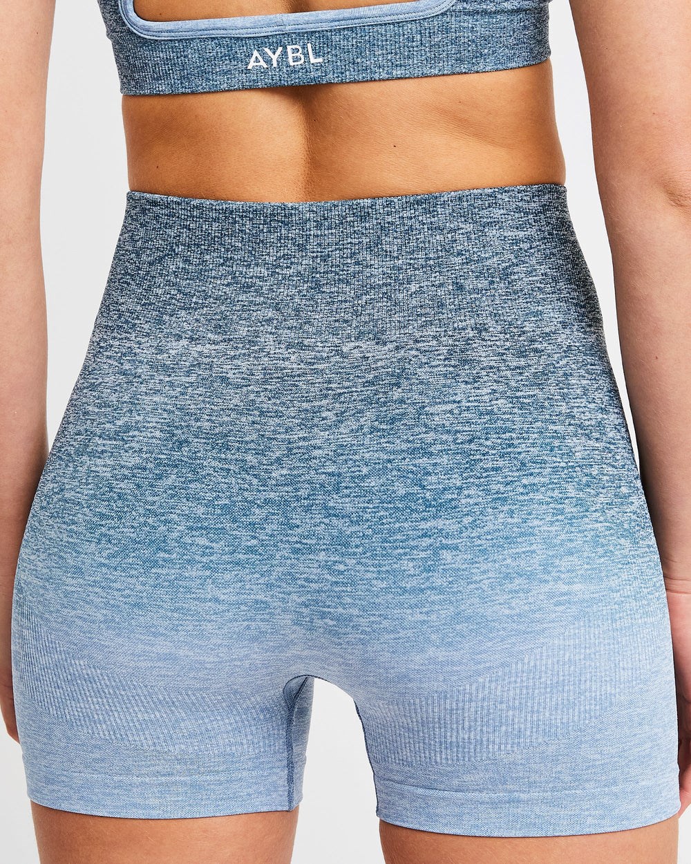 AYBL Pulse Ombré Seamless Shorts Teal | 4275-WLXTR