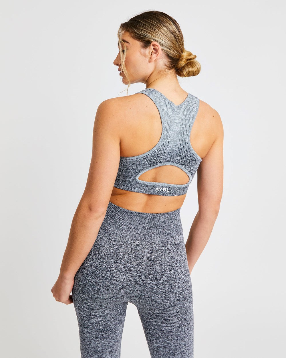 AYBL Pulse Ombré Seamless Sports Bra Grå | 0645-OYRWQ