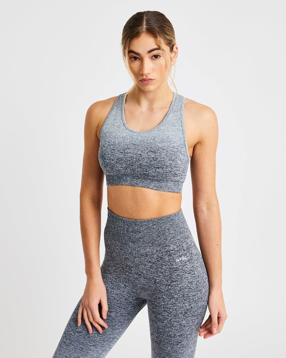 AYBL Pulse Ombré Seamless Sports Bra Grå | 0645-OYRWQ