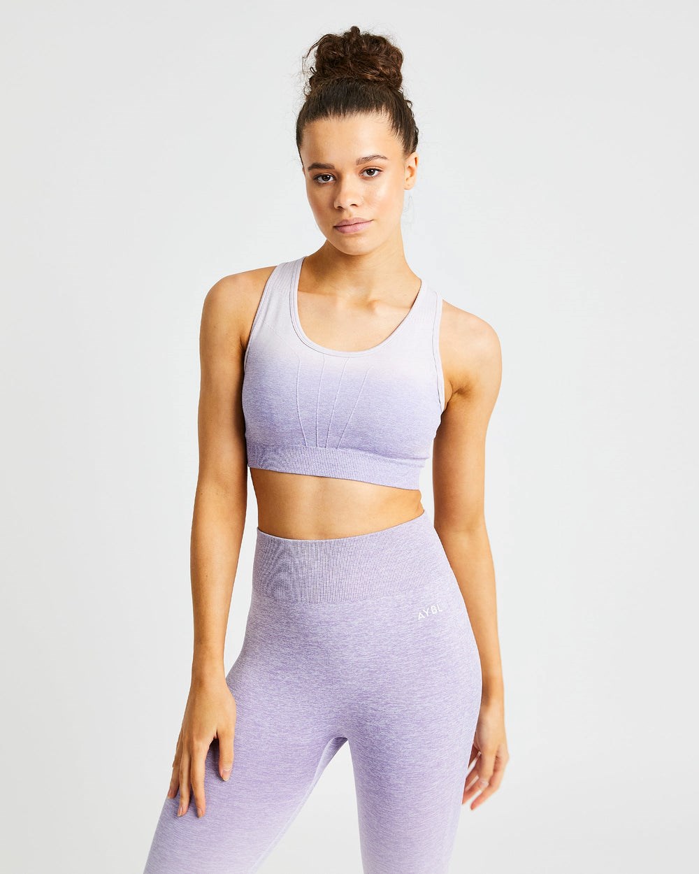 AYBL Pulse Ombré Seamless Sports Bra Lilac | 0694-RKGCF