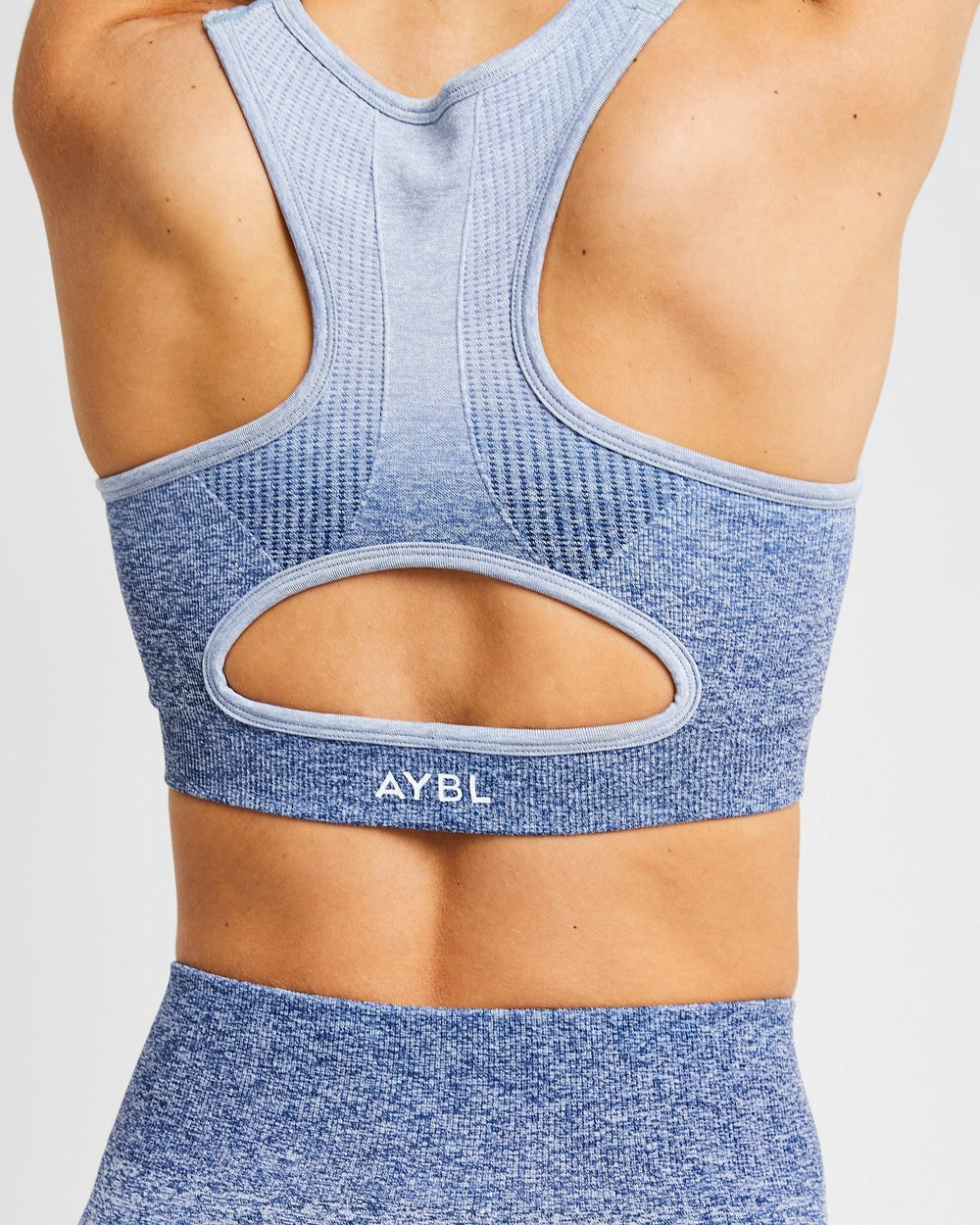 AYBL Pulse Ombré Seamless Sports Bra Marinblå | 9817-QICGM