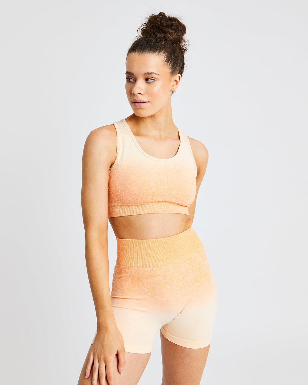 AYBL Pulse Ombré Seamless Sports Bra Orange | 7135-BVZQW