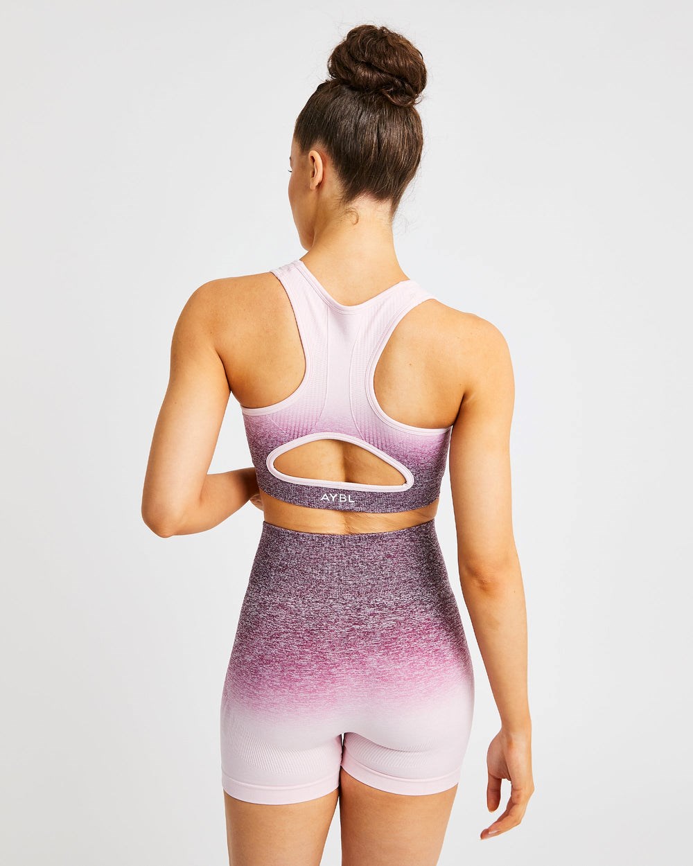 AYBL Pulse Ombré Seamless Sports Bra Plum | 0536-IVLZA