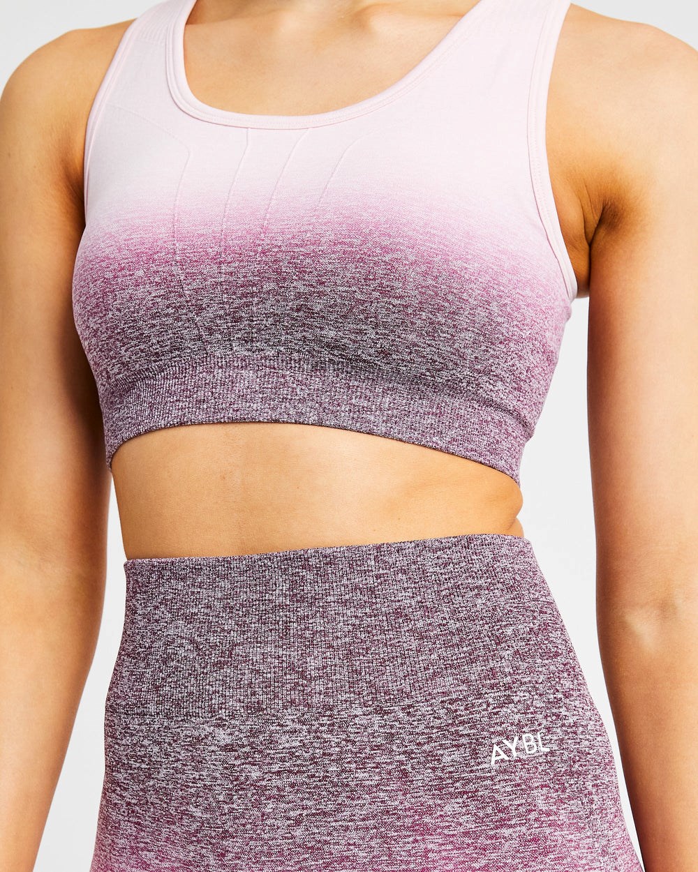 AYBL Pulse Ombré Seamless Sports Bra Plum | 0536-IVLZA