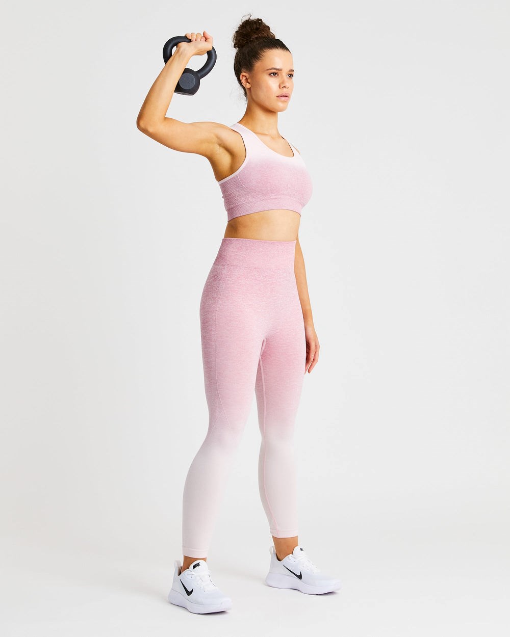 AYBL Pulse Ombré Seamless Sports Bra Rosa | 6819-SKJBL