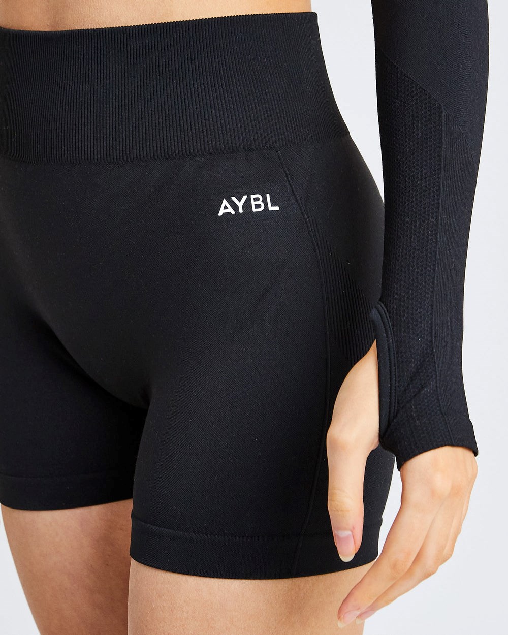 AYBL Pulse Seamless Shorts Svarta | 0759-HUJCL