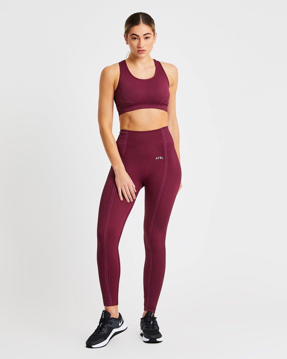 AYBL Reflex Seamless Leggings Plum | 1840-PIDCR