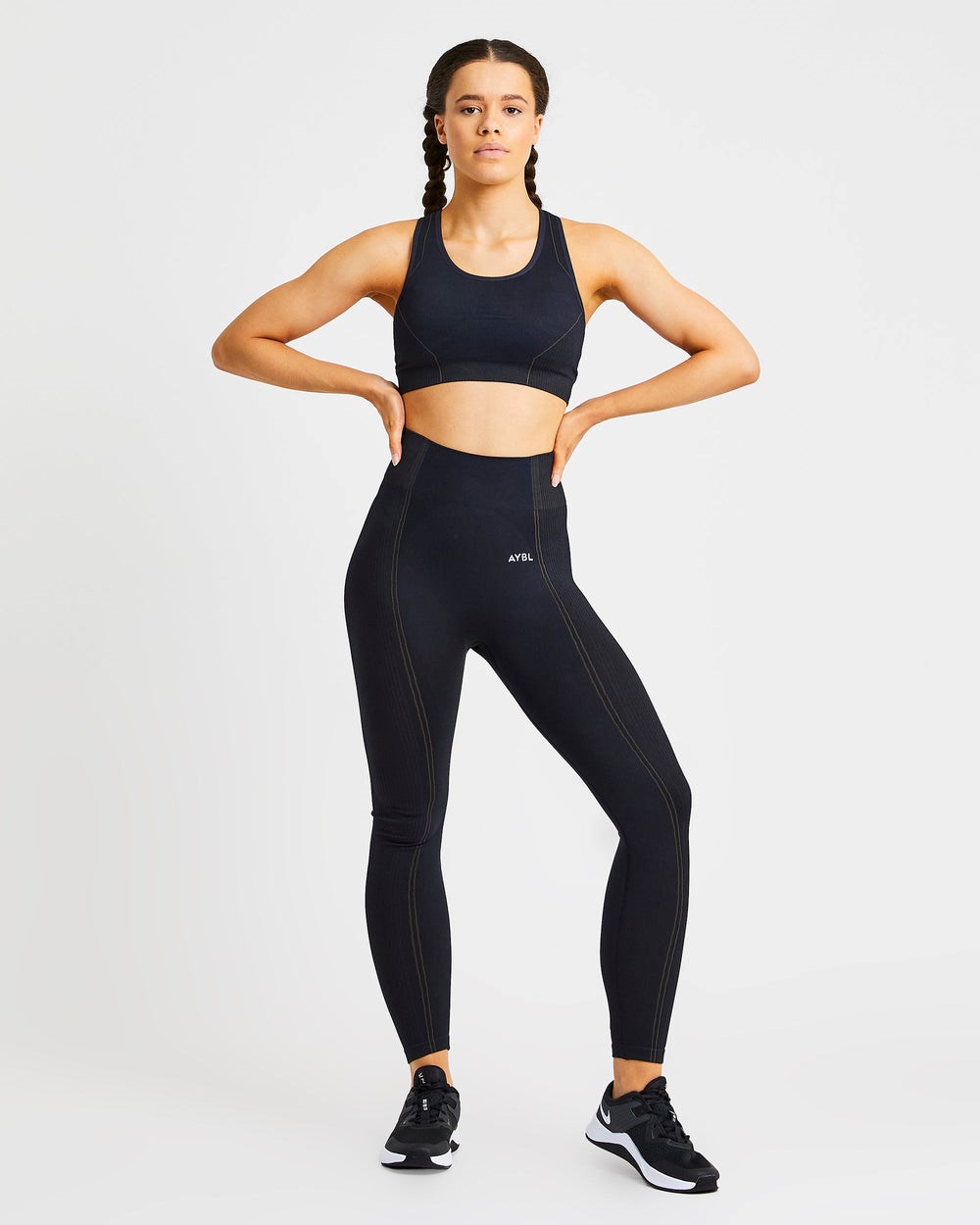 AYBL Reflex Seamless Leggings Svarta | 3426-KJGUZ