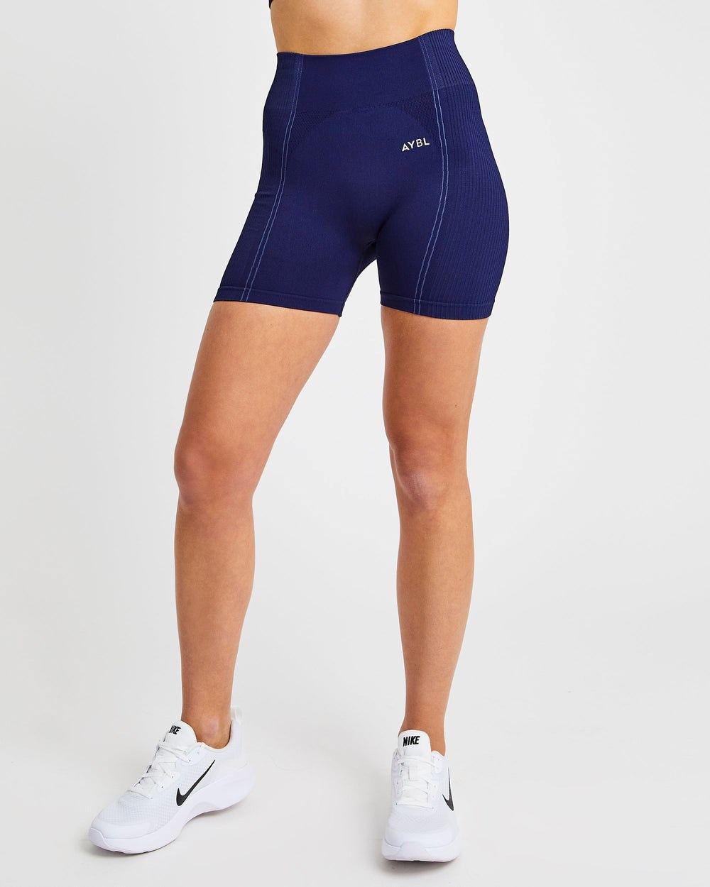 AYBL Reflex Seamless Shorts Kungsblått Blå | 5914-GTCYR