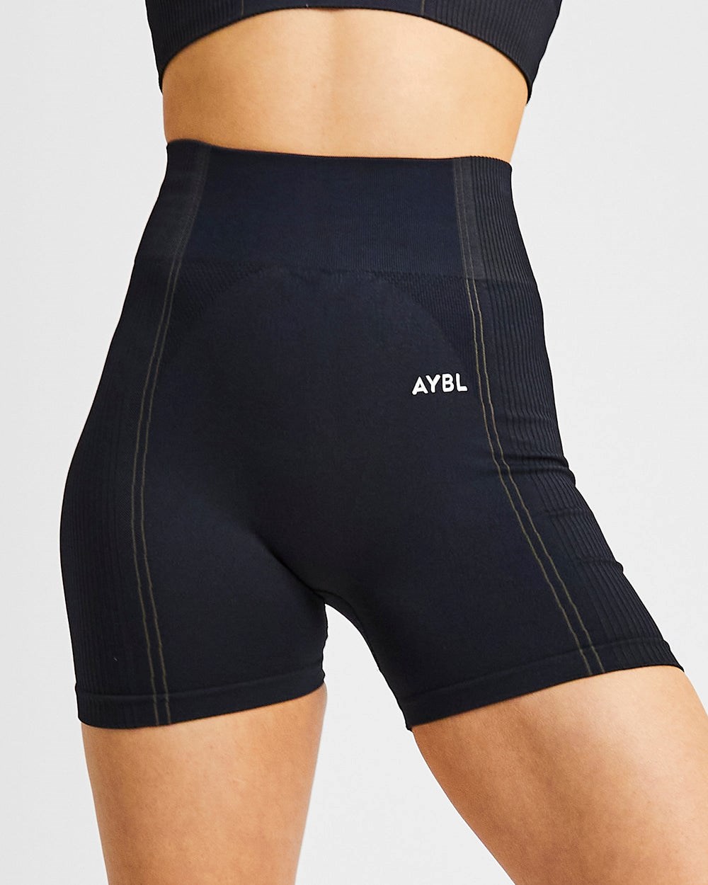 AYBL Reflex Seamless Shorts Svarta | 3672-YTJXE