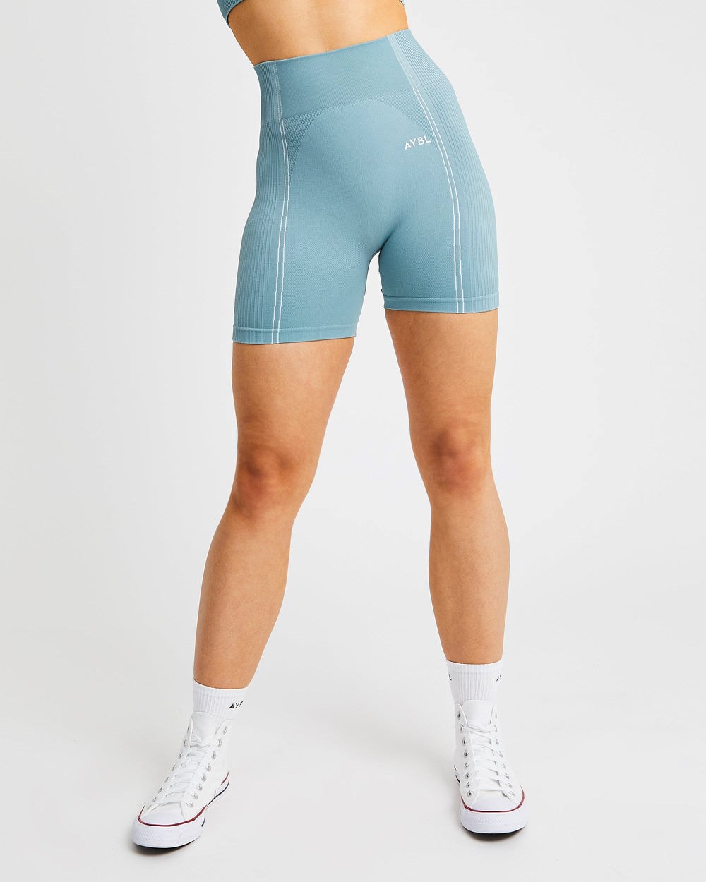 AYBL Reflex Seamless Shorts Teal | 8426-CPDRO