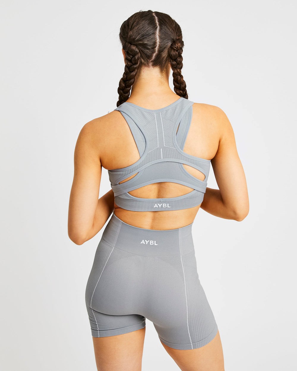 AYBL Reflex Seamless Sports Bra Grå | 2641-AUQOX