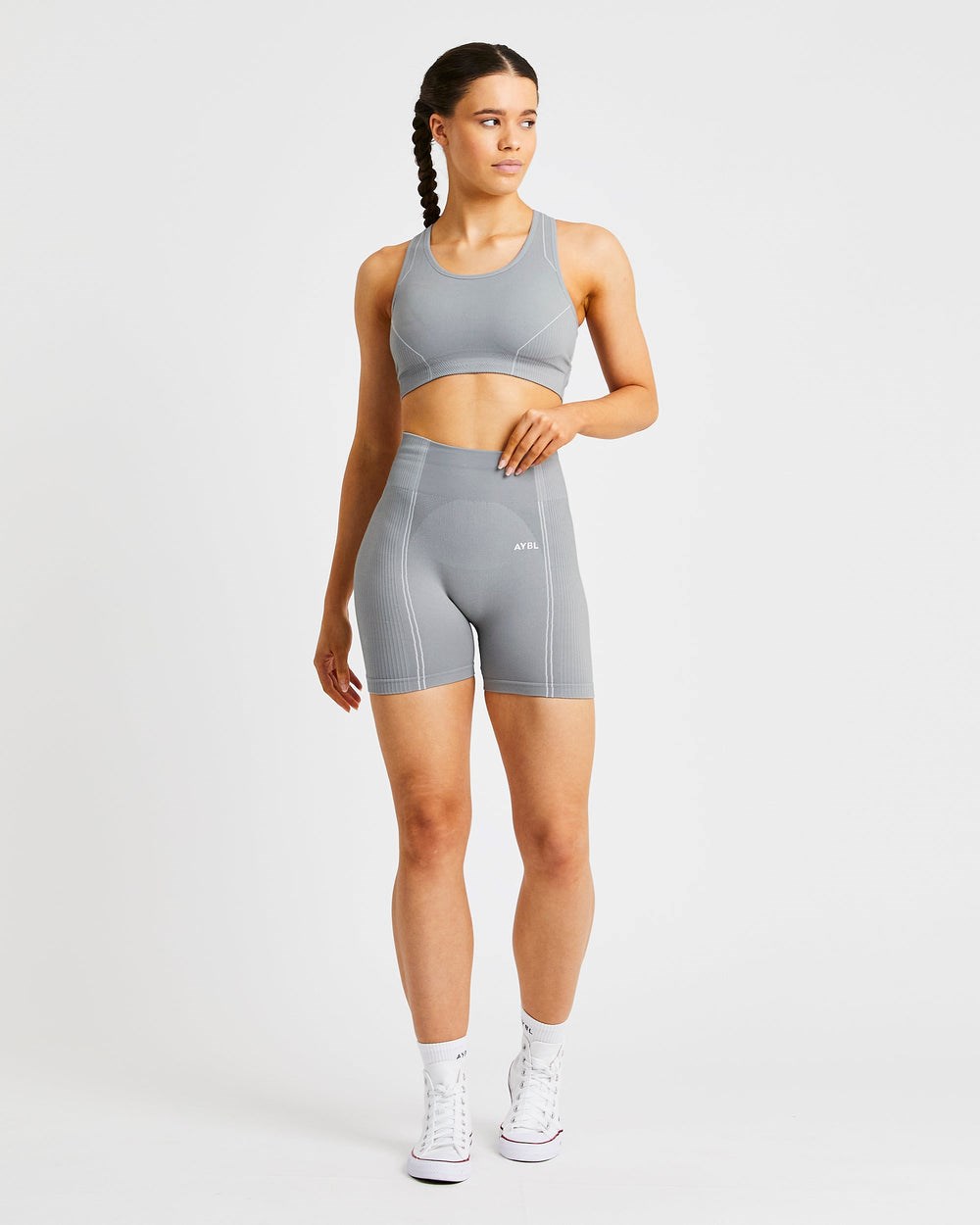 AYBL Reflex Seamless Sports Bra Grå | 2641-AUQOX