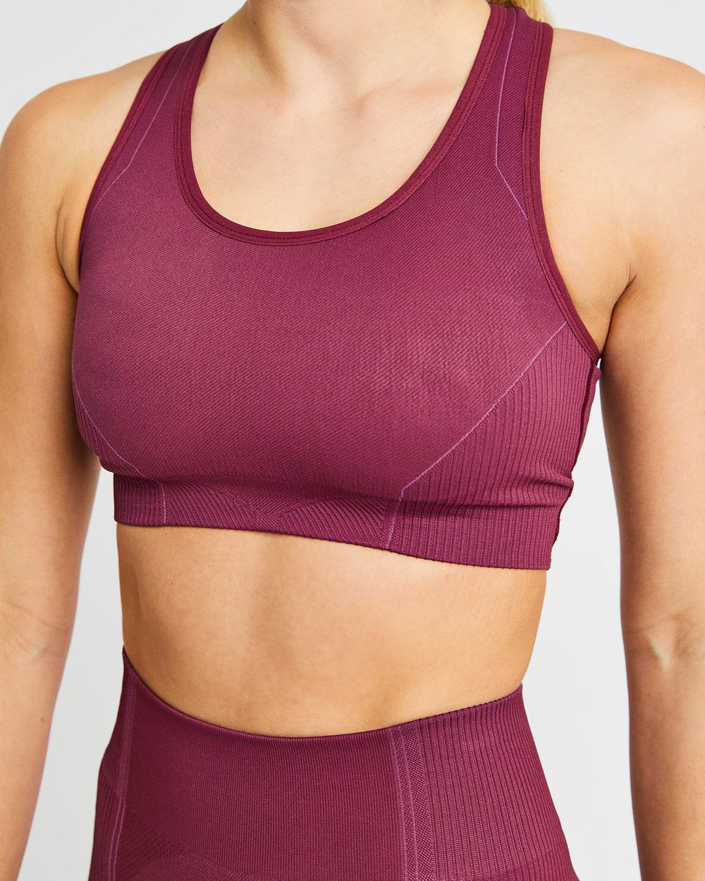 AYBL Reflex Seamless Sports Bra Plum | 8349-TSEFI