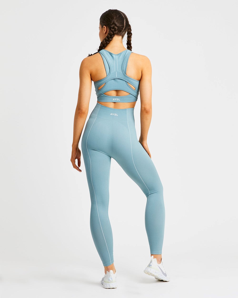 AYBL Reflex Seamless Sports Bra Teal | 4829-JXTDP